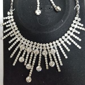 Rhinestone necklace set